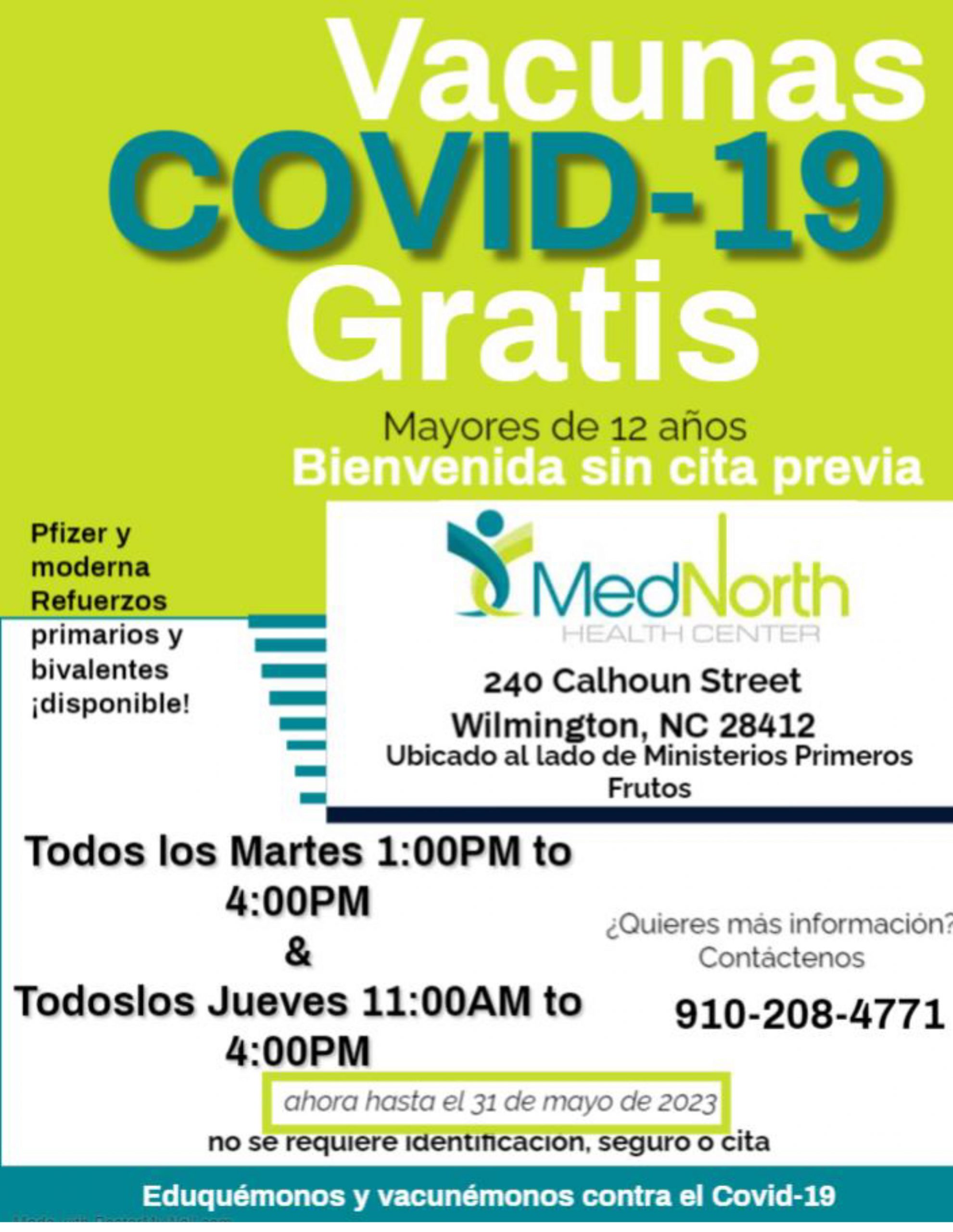 medsouth vaccine flyer spanish